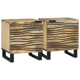 VidaXL szafki nocne 2 szt 40x33.5x46 cm Lite drewno mango