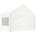 VidaXL Namiot ogrodowy z dachem, biały, 11,15x4,08x3,22 m, polietylen