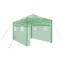 VidaXL Szklarnia do wnętrz z podnoszoną ramą Zielona 430x290x315 cm Stal