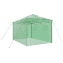 VidaXL Szklarnia do wnętrz z podnoszoną ramą Zielona 430x290x315 cm Stal