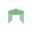 VidaXL Szklarnia do wnętrz z podnoszoną ramą Zielona 430x290x315 cm Stal