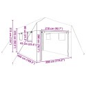VidaXL Szklarnia do wnętrz z podnoszoną ramą Zielona 430x290x315 cm Stal