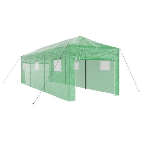 VidaXL Szklarnia z ramą do wchodzenia Zielona 870x290x315 cm Stal VidaXL Szklarnia z ramą do wchodzenia Zielona 870x290x315 cm Stal