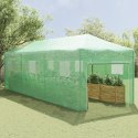 VidaXL Szklarnia z ramą do wchodzenia Zielona 870x290x315 cm Stal