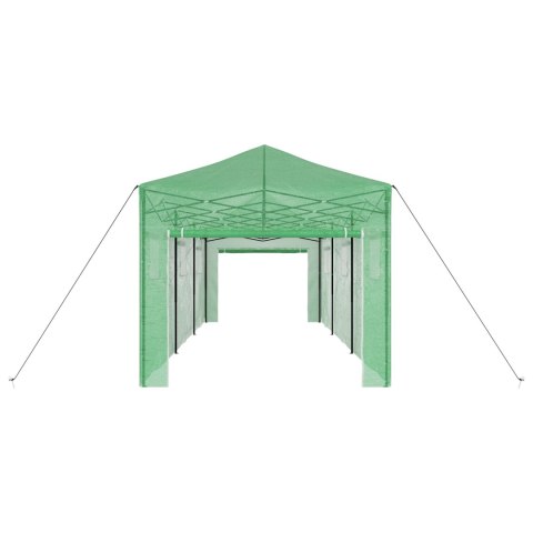 VidaXL Szklarnia z ramą do wchodzenia Zielona 870x290x315 cm Stal VidaXL Szklarnia z ramą do wchodzenia Zielona 870x290x315 cm Stal