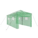 VidaXL szklarnia walk-in z ramą pop-up Zielona 580x290x315 cm stalowa