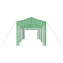 VidaXL szklarnia walk-in z ramą pop-up Zielona 580x290x315 cm stalowa