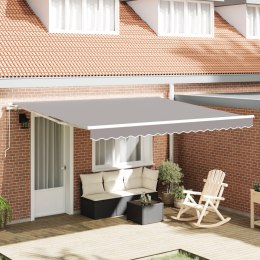 Markiza ręczna vidaXL Jasnoszara 400x350 cm, Materiał zamienny do markizy vidaXL na ramę 4x3.5 m Jasnoszary