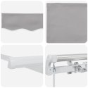 Markiza ręczna vidaXL Jasnoszara 400x350 cm, Materiał zamienny do markizy vidaXL na ramę 4x3.5 m Jasnoszary