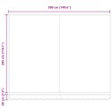 Markiza ręczna vidaXL Jasnoszara 400x350 cm, Materiał zamienny do markizy vidaXL na ramę 4x3.5 m Jasnoszary