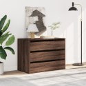 VidaXL Komoda, brązowy dąb, 80x41x58 cm, materiał drewnopochodny