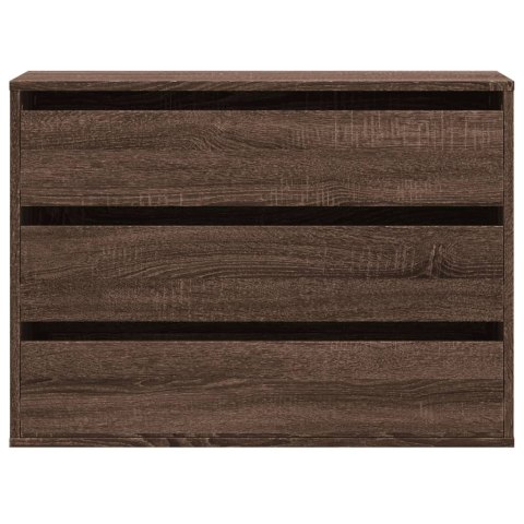 VidaXL Komoda, brązowy dąb, 80x41x58 cm, materiał drewnopochodny VidaXL Komoda, brązowy dąb, 80x41x58 cm, materiał drewnopochodny