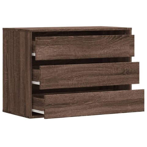 VidaXL Komoda, brązowy dąb, 80x41x58 cm, materiał drewnopochodny VidaXL Komoda, brązowy dąb, 80x41x58 cm, materiał drewnopochodny