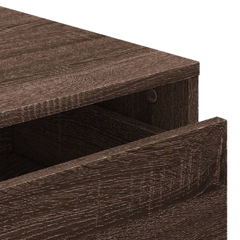 VidaXL Komoda, brązowy dąb, 80x41x58 cm, materiał drewnopochodny VidaXL Komoda, brązowy dąb, 80x41x58 cm, materiał drewnopochodny