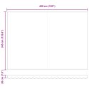 VidaXL Ręczna markiza chowana Czerwono-brązowa 500x350 cm
