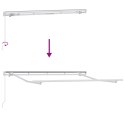 Manualna markiza chowana vidaXL beżowa 500x350 cm, Materiał na wymianę do markizy o ramie 5x3,5 m beżowy