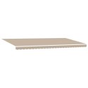 VidaXL Ręczna Chowana Markiza Beżowa 600x300 cm, vidaXL Tkanina Zastępcza na Markizę 6x3 m Beżowa