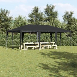 VidaXL Namiot imprezowy Antracytowy 6x4 m PE