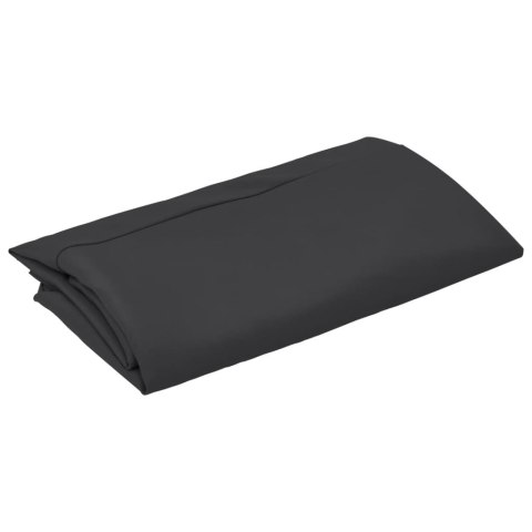VidaXL Zamienne pokrycie parasola ogrodowego, czarne, 350 cm VidaXL Zamienne pokrycie parasola ogrodowego, czarne, 350 cm