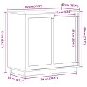 VidaXL Bufet Stare Drewno 80x34x75 cm Drewno inżynieryjne