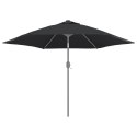 VidaXL Pokrycie do parasola ogrodowego, czarne, 300 cm
