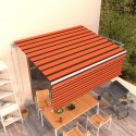 VidaXL Automatyczna markiza z zasłoną, 4,5x3 m, pomarańcz-brąz