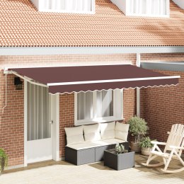 VidaXL Materiał do wymiany markizy na ramę 4x2 m Brązowy