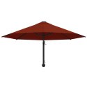 VidaXL Parasol ścienny na metalowym słupku, 300 cm, kolor terakota