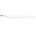 Ręczna markiza vidaXL z LED Biała 500x300 cm, Materiał zamienny do markizy vidaXL dla ramy 5x3 m Biała