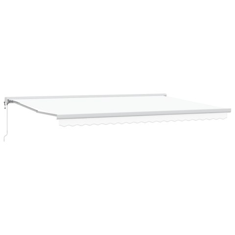 VidaXL Automatyczna Markiza Chowana Biała 500x300 cm VidaXL Automatyczna Markiza Chowana Biała 500x300 cm