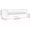 VidaXL Sofa z materacem do spania, niebieska, 80x200 cm, aksamit
