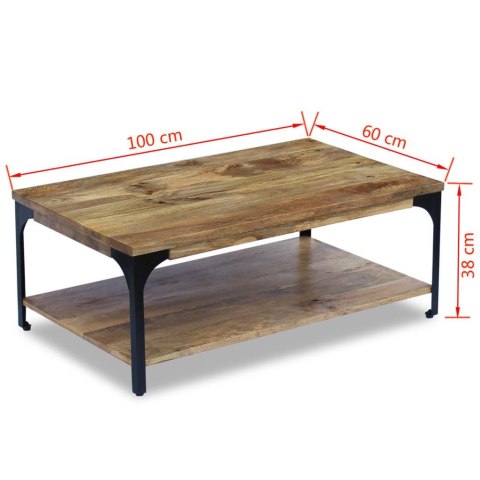 Stolik kawowy z drewna mango 100x60x38 cm Stolik kawowy z drewna mango 100x60x38 cm