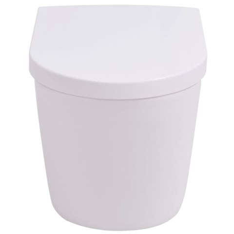 Podwieszana toaleta ceramiczna, biała Podwieszana toaleta ceramiczna, biała