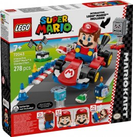 Klocki Super Mario 72043 Mario Kart - Interaktywna figurka LEGO Mario i Standard Kart