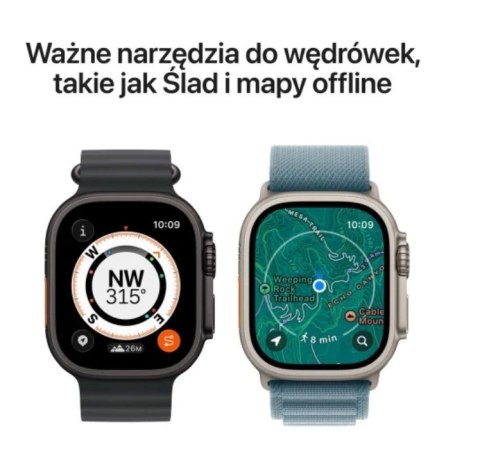 Watch Ultra 3 GPS + Cellular, koperta 49 mm z tytanu w kolorze naturalnym, bransoleta mediolańska z tytanu w kolorze naturalnym 