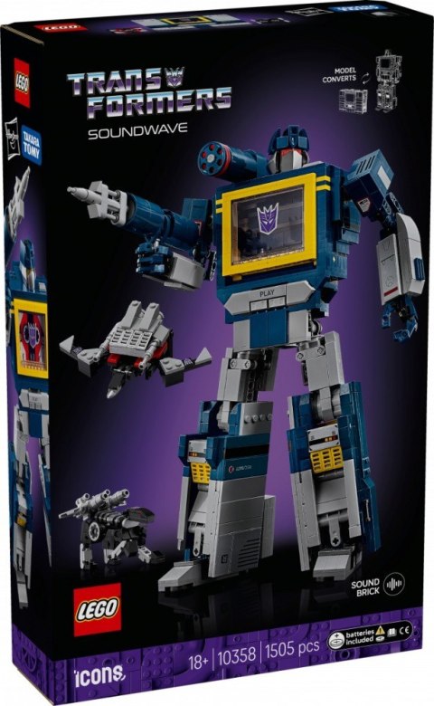 LEGO Klocki Icons 10358 Transformers: Soundwave