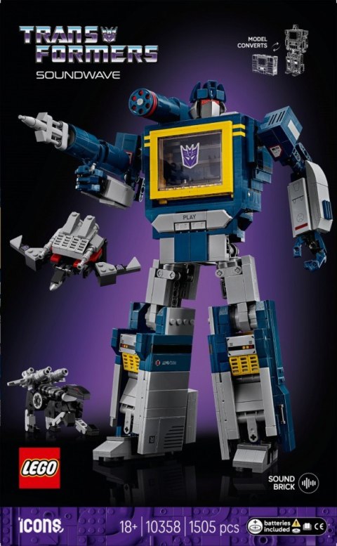 LEGO Klocki Icons 10358 Transformers: Soundwave