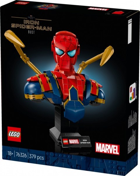 LEGO Klocki Super Heroes 76326 Popiersie Iron Spider-Mana