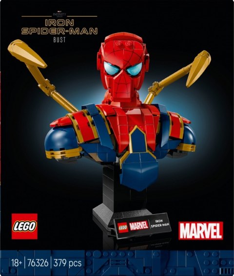 LEGO Klocki Super Heroes 76326 Popiersie Iron Spider-Mana