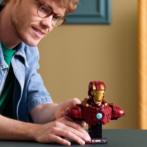 LEGO Klocki Super Heroes 76327 Popiersie Iron Mana MK4