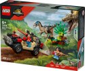LEGO Klocki Jurassic World 76972 Ucieczka terenówką przed raptorem