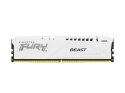 Kingston Pamięć DDR5 Fury Beast 32GB(2*16GB)/6000 CL36 biała