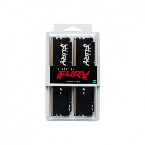 Kingston Pamięć DDR5 Fury Beast 32GB(2*16GB)/6000 CL36 czarna
