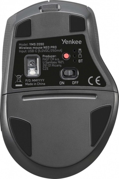 YENKEE Mysz bezprzewodowa Dual Bluetooth + USB A/C YMS 2090 NEO PRO