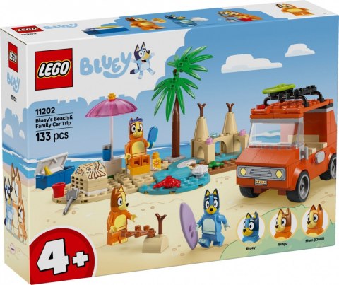 LEGO Klocki Bluey 11202 Blue i rodzinna wycieczka samochodem