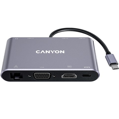 CANYON HUB DS-14 8 w 1 4k USB-C Szary