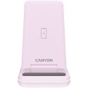 CANYON Ładowarka bezprzewodowa WS-304 15W 3w1 Iced Pink