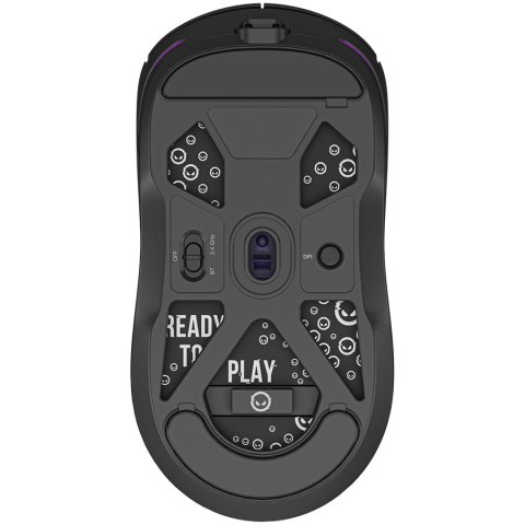 LORGAR Mysz Gamingowa MSA10W, Bezprzewodowa, Czarna