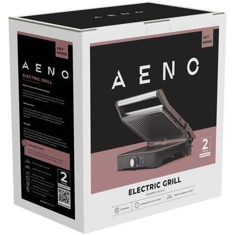 AENO EG2 Grill elektryczny 2000W Regulacja temperatury 290x234 Czarny