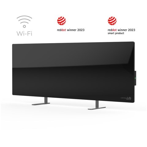 AENO GH2S Grzejnik szklany 700W Podczerwień i Konwekcja App Czarny